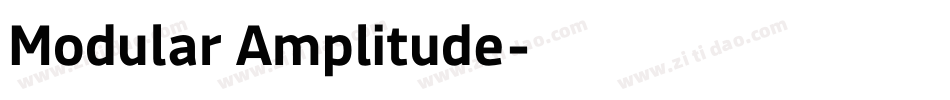 Modular Amplitude字体转换
